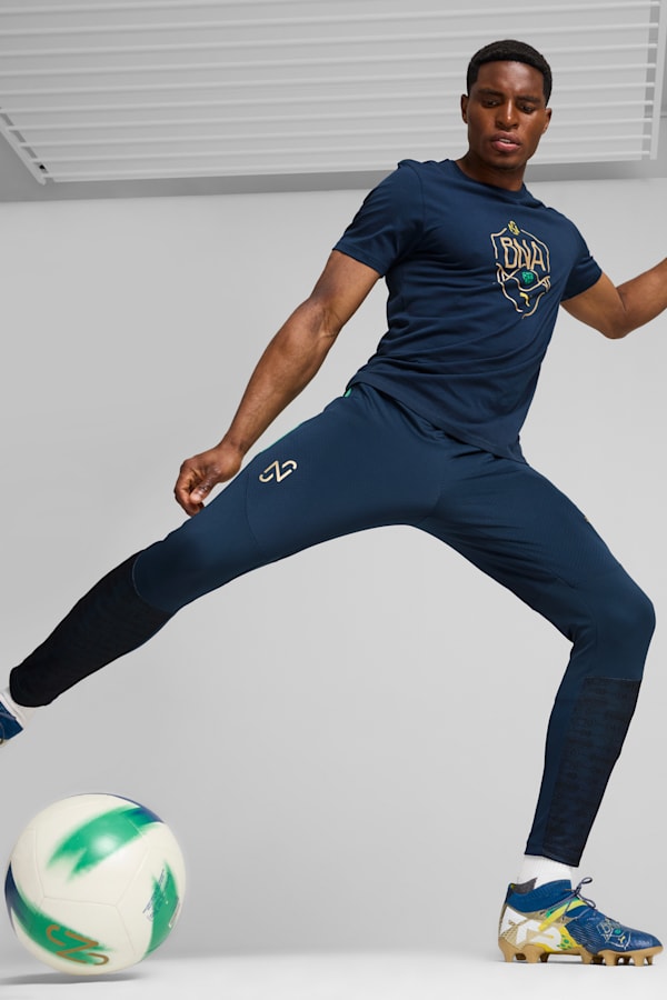 Neymar JR "BNA" Logo Tee Men, Marine Blue-Sand Dune, extralarge-GBR